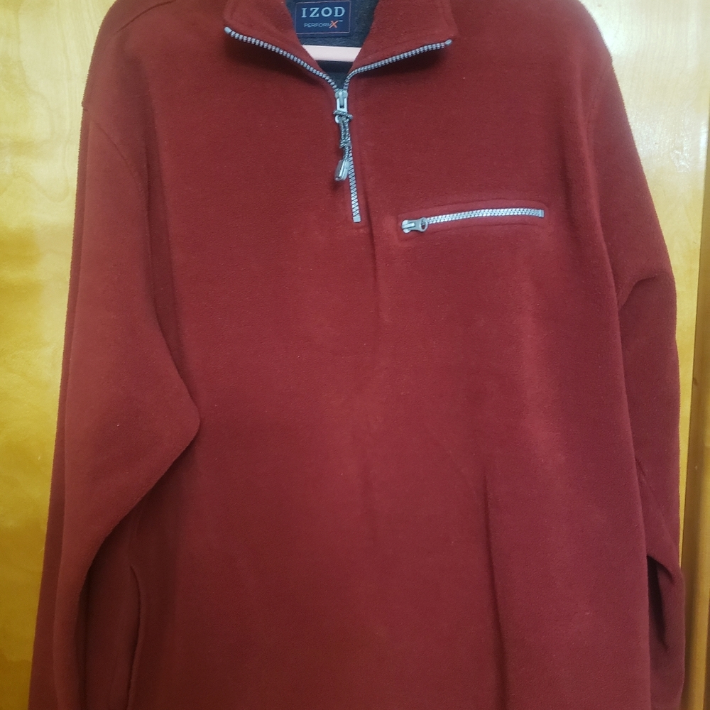 Izod fleece pullover.
